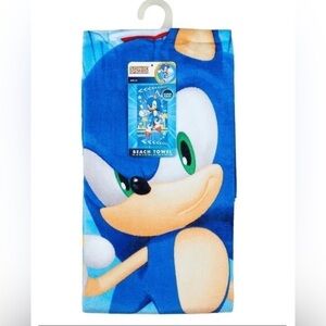 Sonic the Hedgehog Cotton Kids Beach Towel, 28" x 58"